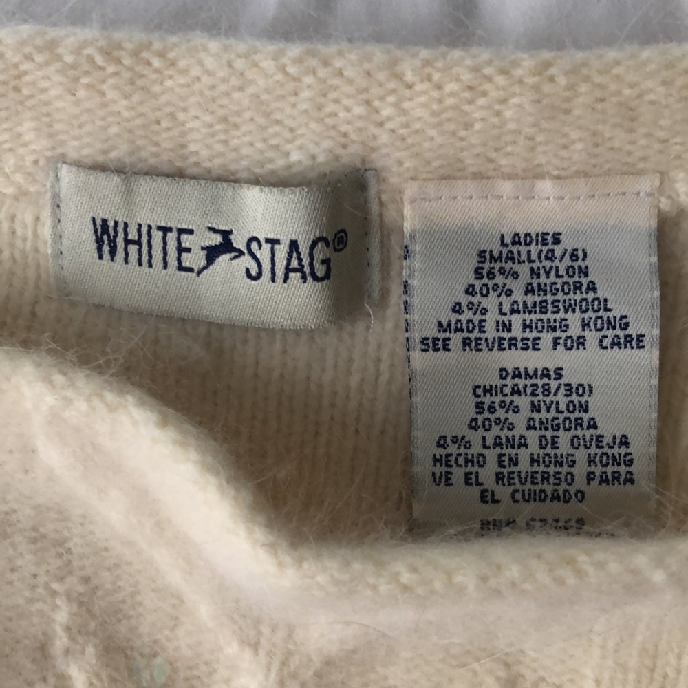 Cream Angora Sweater - Picture 4 of 5